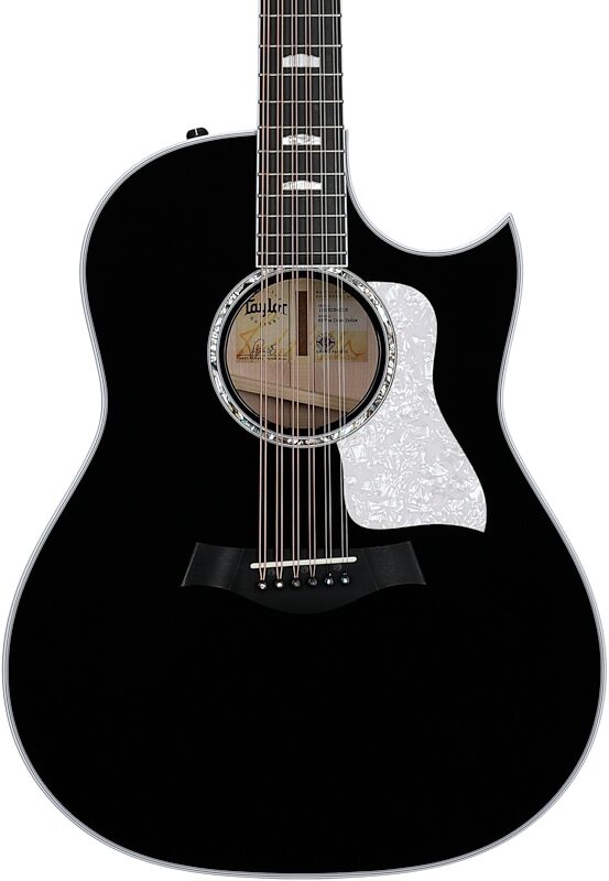 open zoom image for Taylor 657ce Doce Doble Grand Pacific Acoustic-Electric Guitar, 12-String (with Case), Black, Body Straight Front