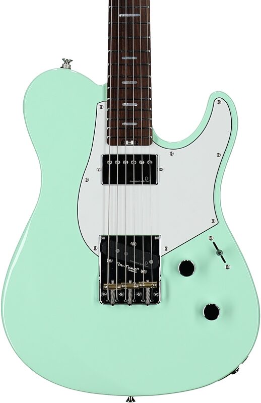 open zoom image for Yamaha PACSPL11S Pacifica Standard Plus Electric Guitar, Rosewood Fingerboard (with Gig Bag), Peppermint Green, Body Straight Front