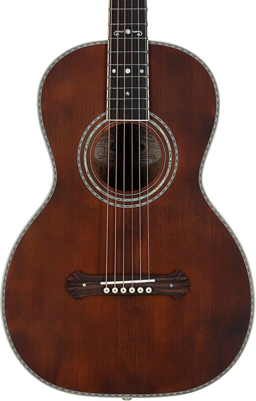 open zoom image for Washburn Victorian R310K Parlor Acoustic Guitar (with Gig Bag), Open Box (Very Good), Body Straight Front