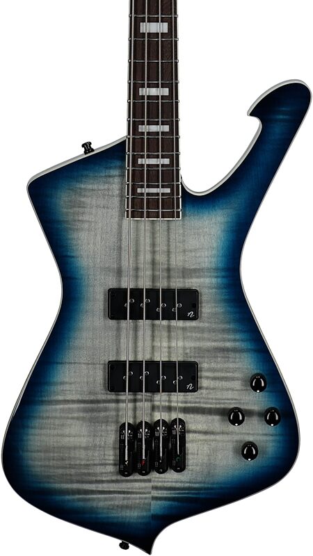 open zoom image for Ibanez ICB720FM Iceman Electric Bass (with Gig Bag), Cosmic Blue Starburst, Body Straight Front