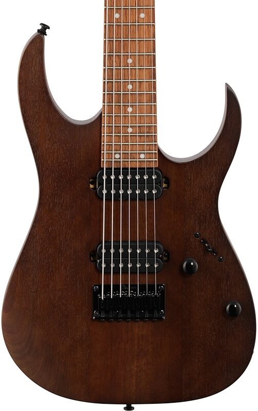 open zoom image for Ibanez RG7421 Electric Guitar, 7-String, Walnut Flat, Body Straight Front