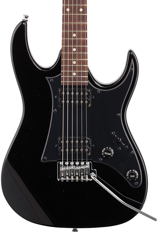 open zoom image for Ibanez GRX20Z Electric Guitar, Black, Body Straight Front