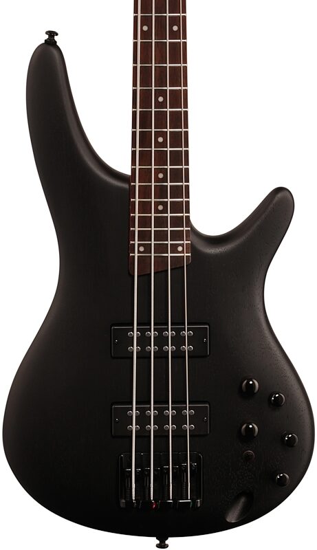 open zoom image for Ibanez SR300E Electric Bass, Weathered Black, Body Straight Front