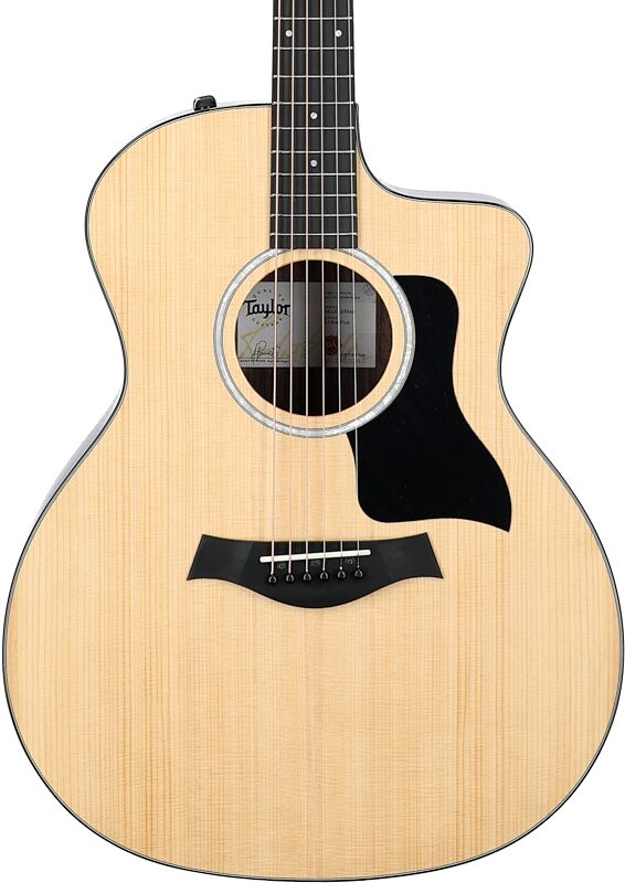 open zoom image for Taylor 214ce-v2 Plus Grand Auditorium Acoustic-Electric Guitar (with Aerocase), New, Body Straight Front