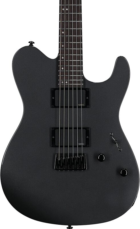 open zoom image for ESP LTD TH-400 Electric Guitar, Charcoal Metallic, Body Straight Front