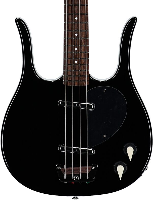open zoom image for Danelectro Longhorn Electric Bass, Black, Body Straight Front