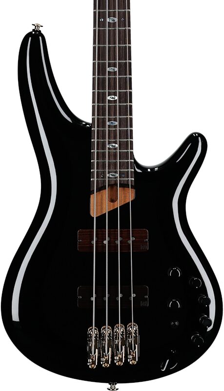 open zoom image for Ibanez SR3500 Prestige Electric Bass (with Case), Black, Body Straight Front