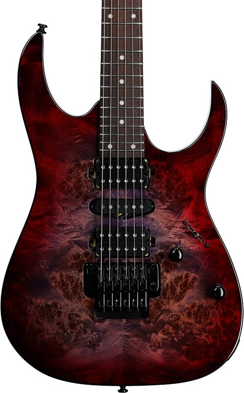 open zoom image for Ibanez RG470PB Electric Guitar, Red Eclipse Burst, Body Straight Front