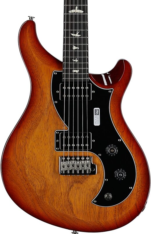 open zoom image for PRS Paul Reed Smith S2 Vela HHT Tremolo Electric Guitar (with Gig Bag), Dark Cherry Sunburst, Body Straight Front