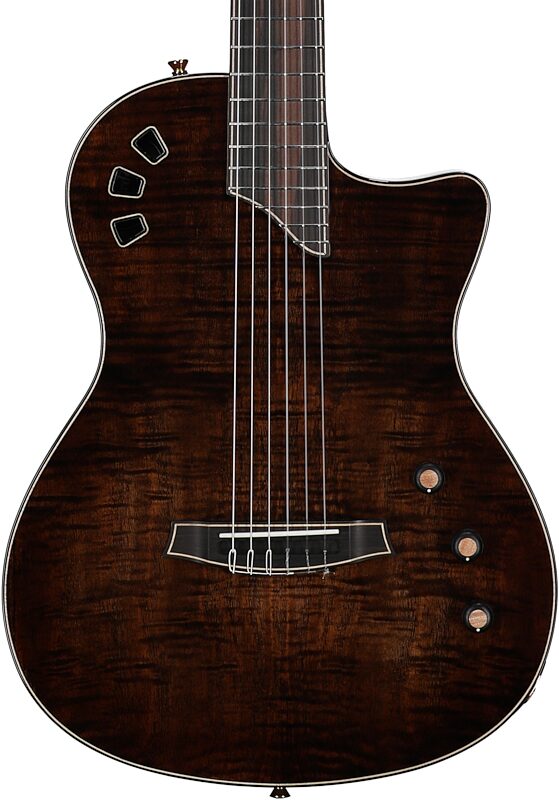 open zoom image for Cordoba Stage Artist Classical Acoustic-Electric Guitar (with Case), Habano Burst, Open Box (Very Good), Body Straight Front