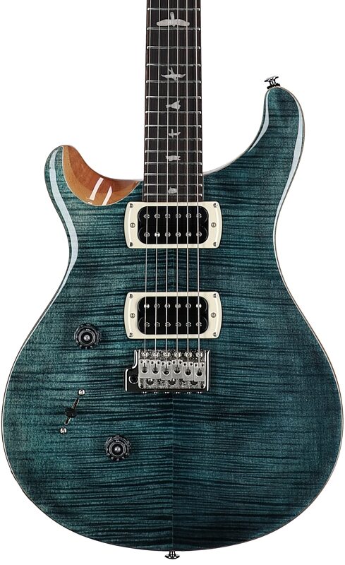 open zoom image for PRS Paul Reed Smith SE Custom 24 Electric Guitar, Left-Handed (with Gig Bag), Slate Blue, Body Straight Front