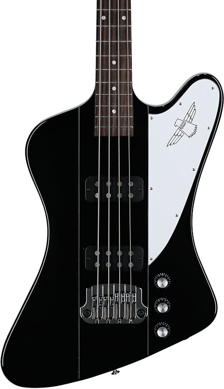 open zoom image for Gibson Thunderbird Electric Bass (with Case), Ebony, Body Straight Front