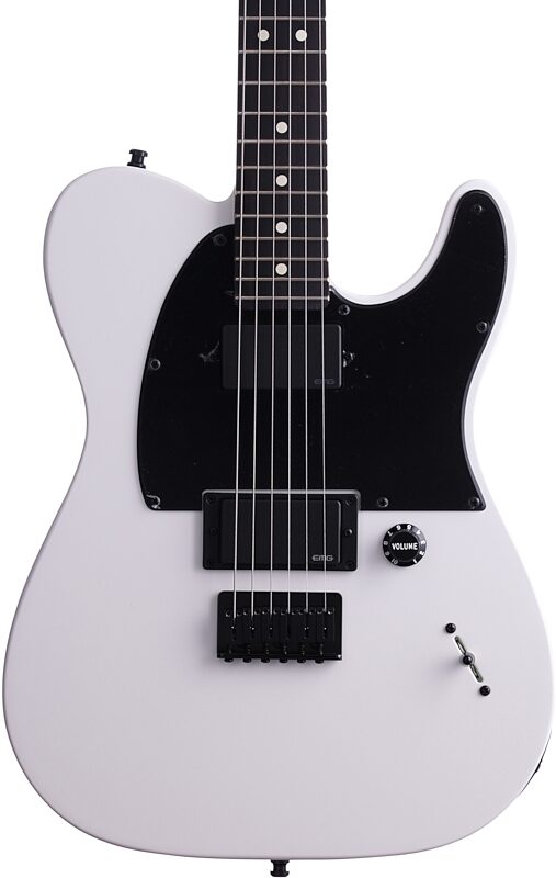 open zoom image for Fender Jim Root Telecaster Electric Guitar (with Case), Flat White, Body Straight Front