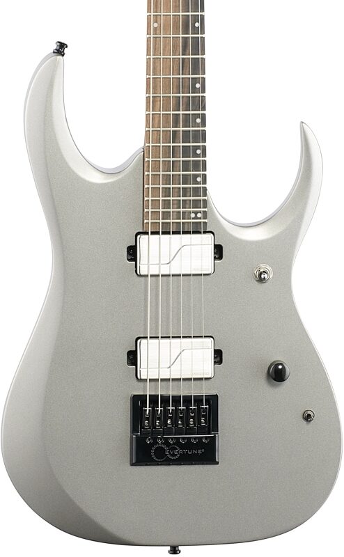 open zoom image for Ibanez Axion Label RGD61ALET Electric Guitar, Metallic Gray, Body Straight Front