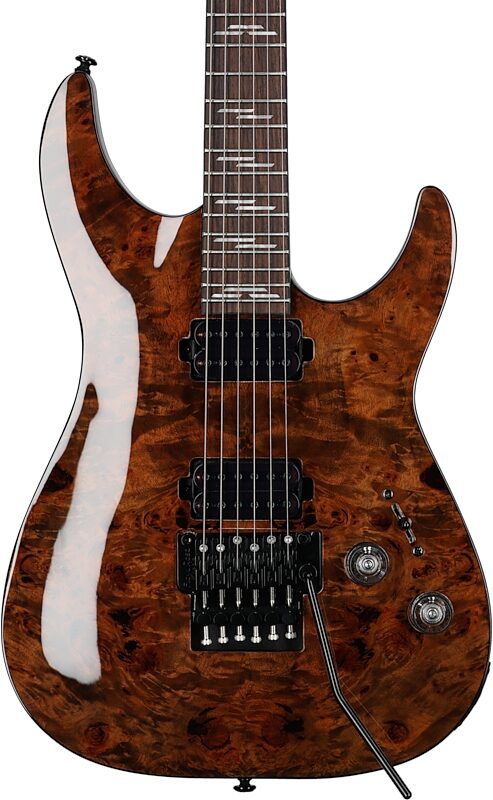 open zoom image for Schecter Omen Elite-6FR Electric Guitar, Charcoal, Open Box (Good), Body Straight Front