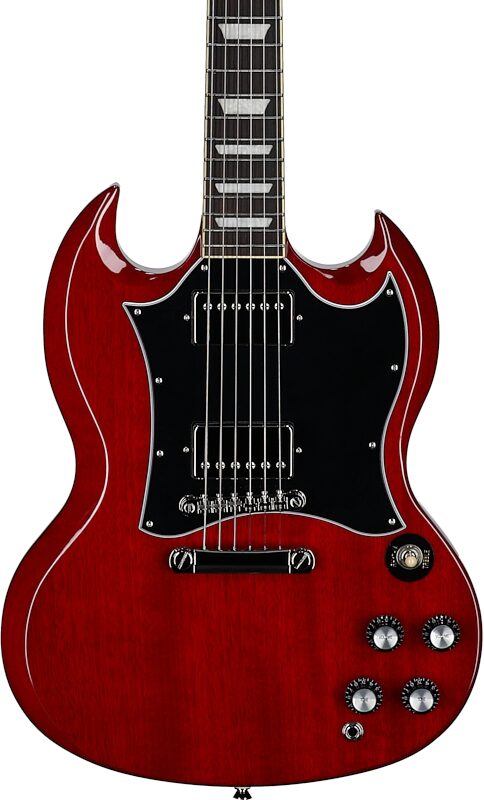 open zoom image for Epiphone Inspired by Gibson SG Standard Electric Guitar (with Gig Bag), Cherry, Rosewood Fretboard, Body Straight Front