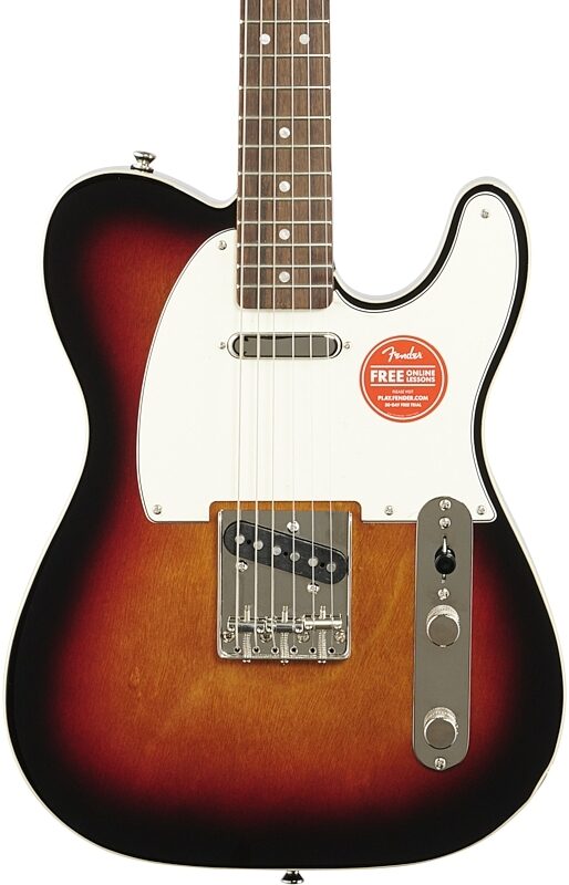 open zoom image for Squier Classic Vibe '60s Custom Telecaster Electric Guitar, with Laurel Fingerboard, 3-Color Sunburst, Body Straight Front
