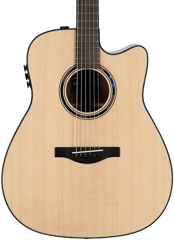open zoom image for Yamaha TAG1 C Transacoustic Dreadnought Acoustic-Electric Guitar (with Gig Bag), Natural, Body Straight Front