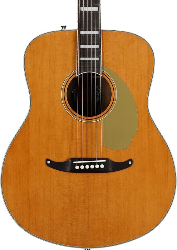 open zoom image for Fender Palomino Vintage Acoustic-Electric Guitar (with Case), Aged Natural, Body Straight Front