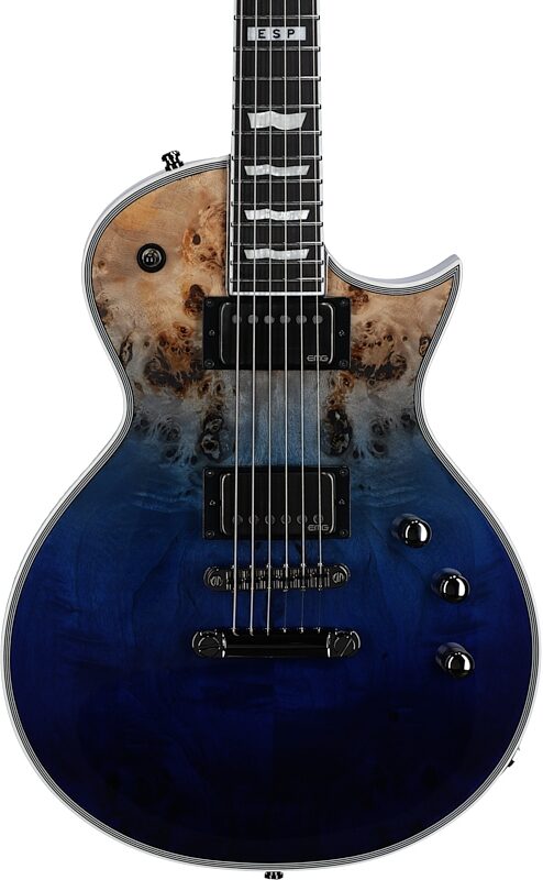 open zoom image for ESP E-II Eclipse BM Electric Guitar (with Case), Blue Natural Fade, B-Stock, Serial Number ES5124253, Body Straight Front