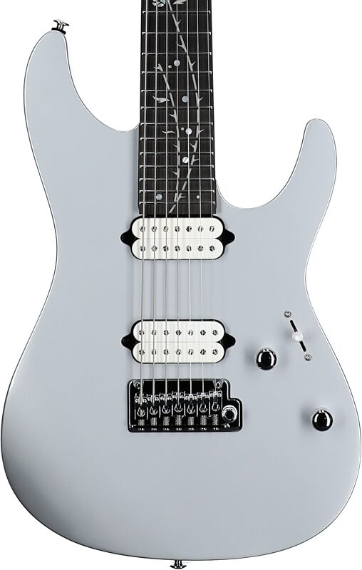 open zoom image for Ibanez TOD70 Tim Henson 7-String Electric Guitar (with Gig Bag), Classic Silver, Open Box (Good), Body Straight Front