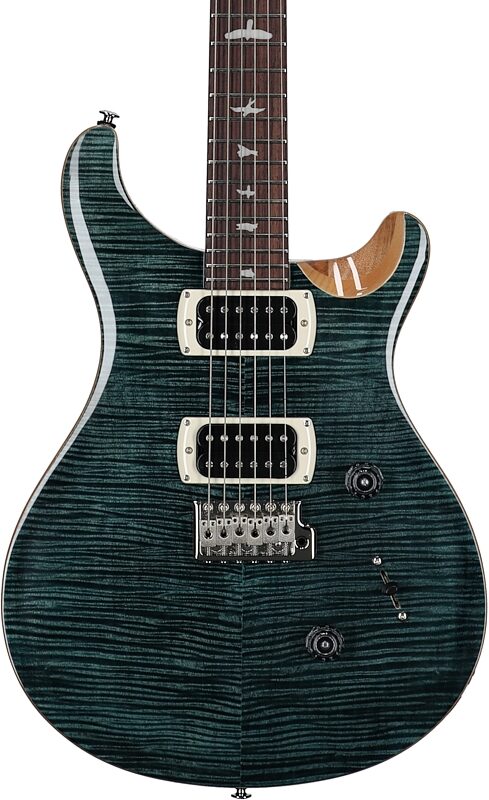 open zoom image for PRS Paul Reed Smith SE Custom 24 Electric Guitar (with Gig Bag), Slate Blue, Body Straight Front