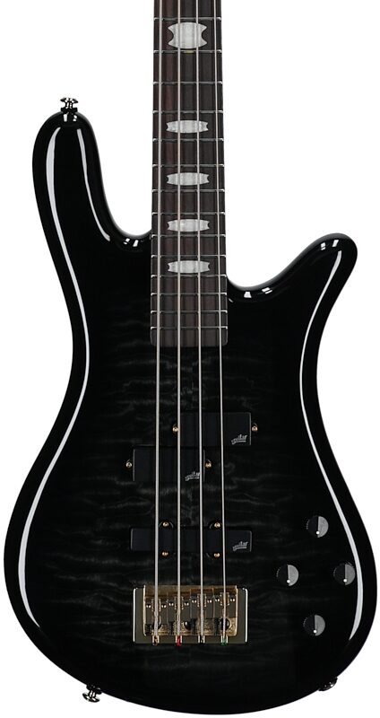 open zoom image for Spector Icon NS-2 Bolt-On Electric Bass, Black Stain Gloss, Body Straight Front