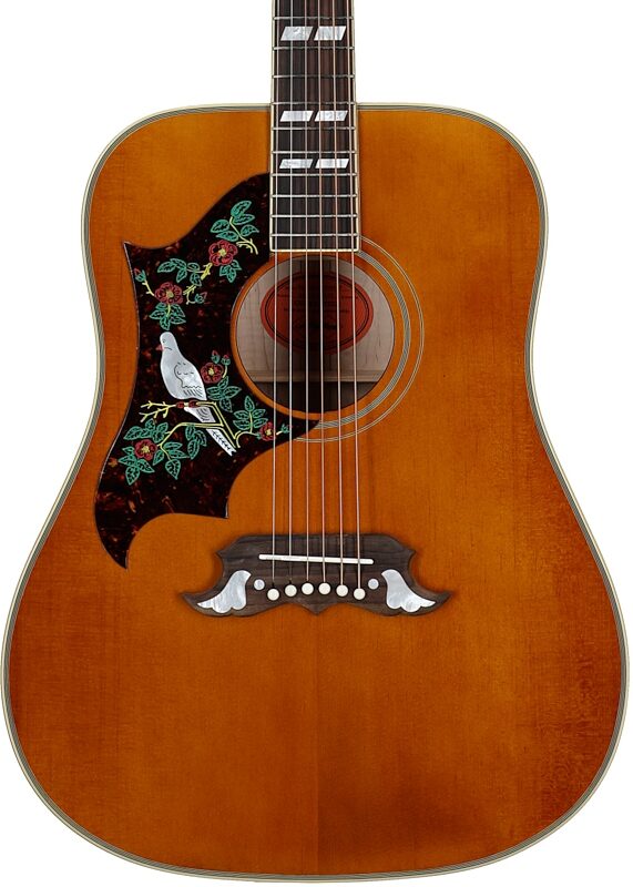 open zoom image for Epiphone Inspired by Gibson Custom 1963 Dove Reissue Acoustic-Electric Guitar, Left-Handed (with Case), Natural, Body Straight Front