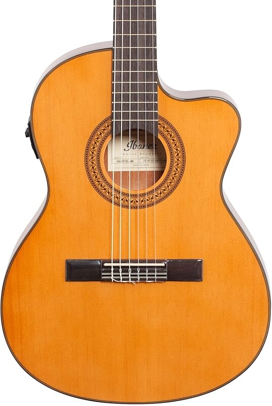 open zoom image for Ibanez GA5TCE Classical Cutaway Acoustic-Electric Guitar, New, Body Straight Front