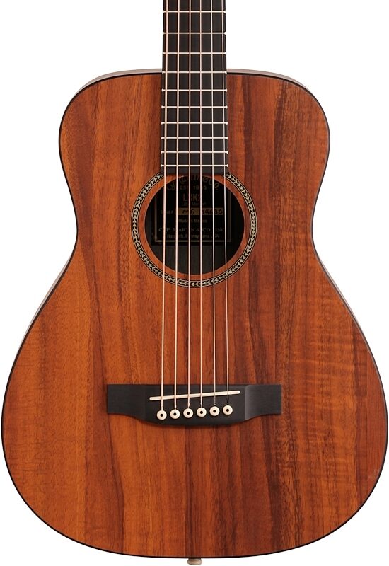 open zoom image for Martin LXK2 Little Martin X Series Koa Acoustic Guitar (with Gig Bag), Natural, Body Straight Front