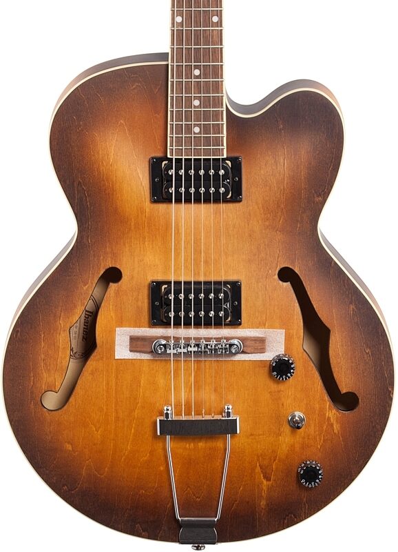 open zoom image for Ibanez AF55 Artcore Hollowbody Electric Guitar, Tobacco Flat, Body Straight Front