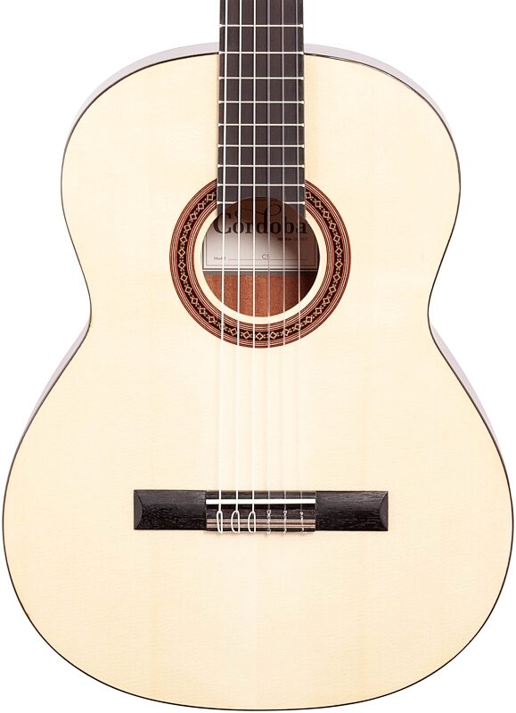 open zoom image for Cordoba C5 Spruce Top Nylon-String Classical Acoustic Guitar, Open Box (Very Good), Body Straight Front