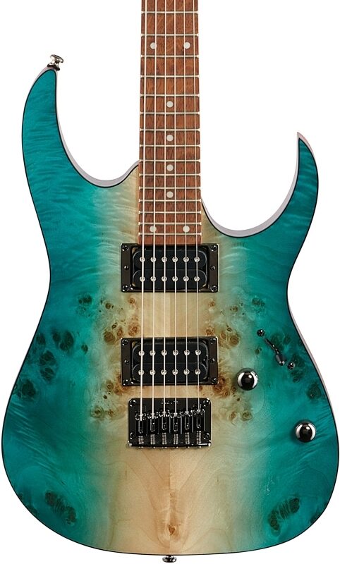 open zoom image for Ibanez RG421PB Electric Guitar, Caribbean Shoreline Flat, Body Straight Front