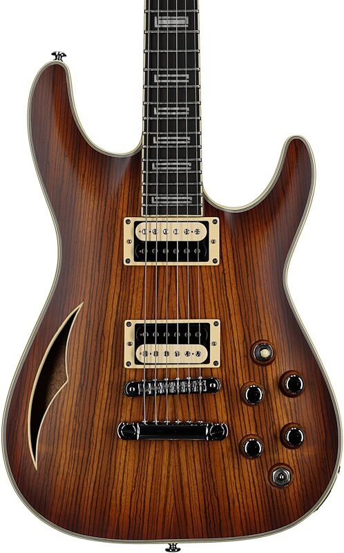open zoom image for Schecter C-1 EA Classic Electric Guitar, Faded Vintage Sunburst, Body Straight Front