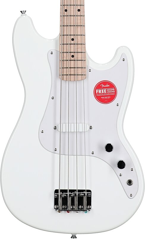 open zoom image for Squier Sonic Bronco Bass Guitar, Arctic White, Body Straight Front