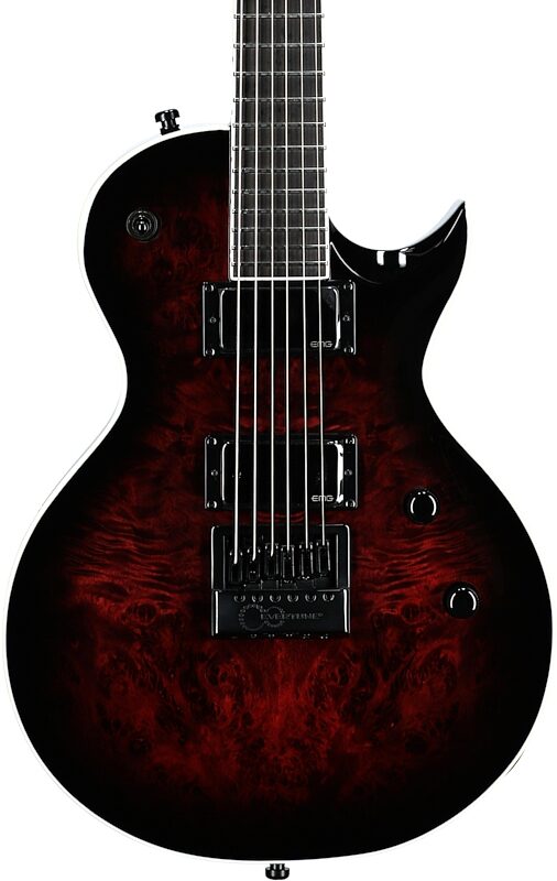 open zoom image for Jackson Pro Series Diamond Rowe Monarkh Electric Guitar (with Gig Bag), Dark Rose, Body Straight Front