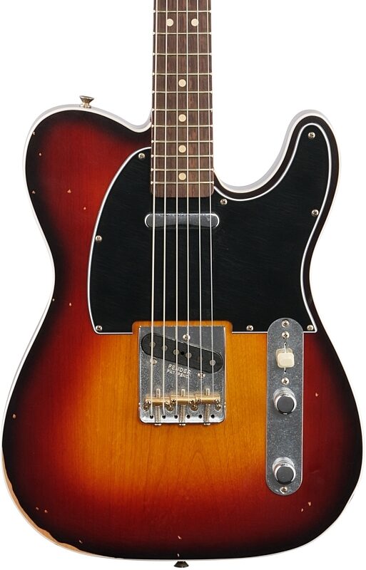 open zoom image for Fender Jason Isbell Custom Telecaster Electric Guitar (with Gig Bag), Chocolate Sun Burst, Body Straight Front