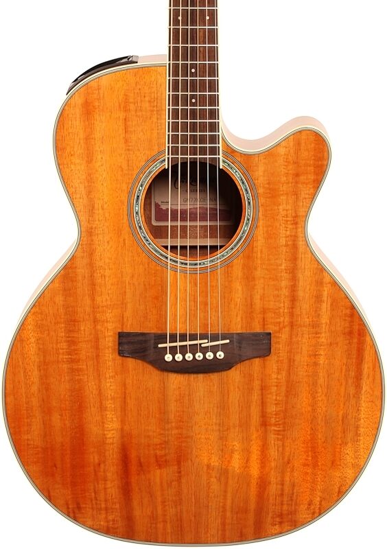 open zoom image for Takamine GN77KCE Acoustic-Electric Guitar, Koa, Natural, Body Straight Front