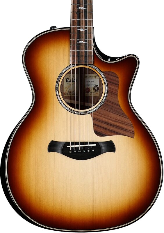 open zoom image for Taylor Builders Edition 814ce Honduran Rosewood Adirondack Grand Auditorium Acoustic-Electric Guitar (with Case), Shaded Edgeburst, Body Straight Front