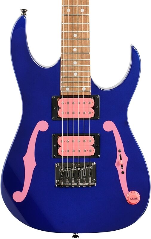 open zoom image for Ibanez PGMM11 Paul Gilbert Mikro Electric Guitar, Jewel Blue, Open Box (Very Good), Body Straight Front