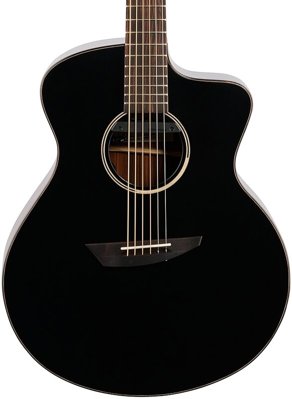 open zoom image for Ibanez Jon Gomm JGM5 Acoustic-Electric Guitar (with Gig Bag), Satin Black, Body Straight Front