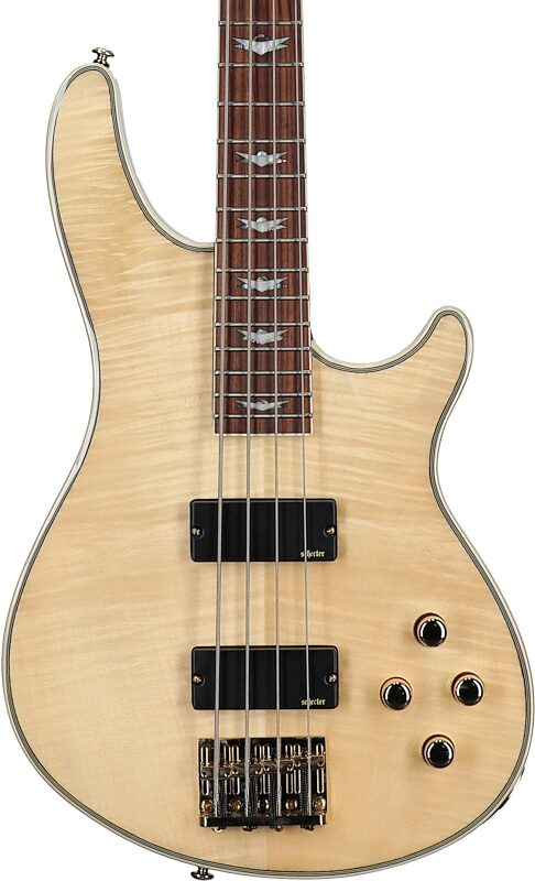 open zoom image for Schecter Omen Extreme-4 Electric Bass, Gloss Natural, Body Straight Front