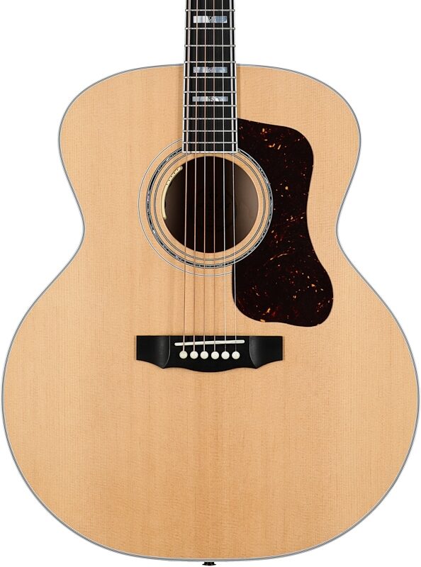 open zoom image for Guild F-55E Jumbo Maple Acoustic-Electric Guitar (with Case), Natural, Body Straight Front