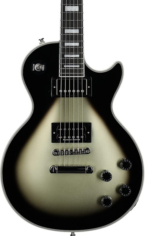 open zoom image for Epiphone Adam Jones Les Paul Custom Electric Guitar (with Case), "Sensation" by Korin Faught, Body Straight Front