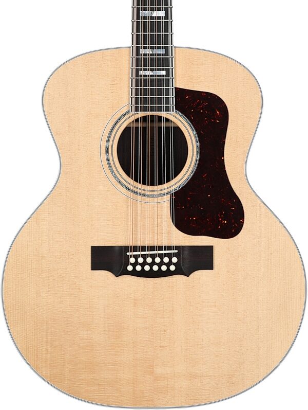open zoom image for Guild F-512 12-String Acoustic Guitar (with Case), Natural, Body Straight Front