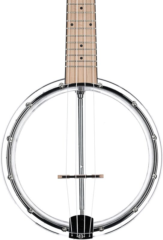 open zoom image for Goldtone Light-up Little Gem Banjo Ukulele (with Gig Bag), Diamond, Open Box (Good), Body Straight Front