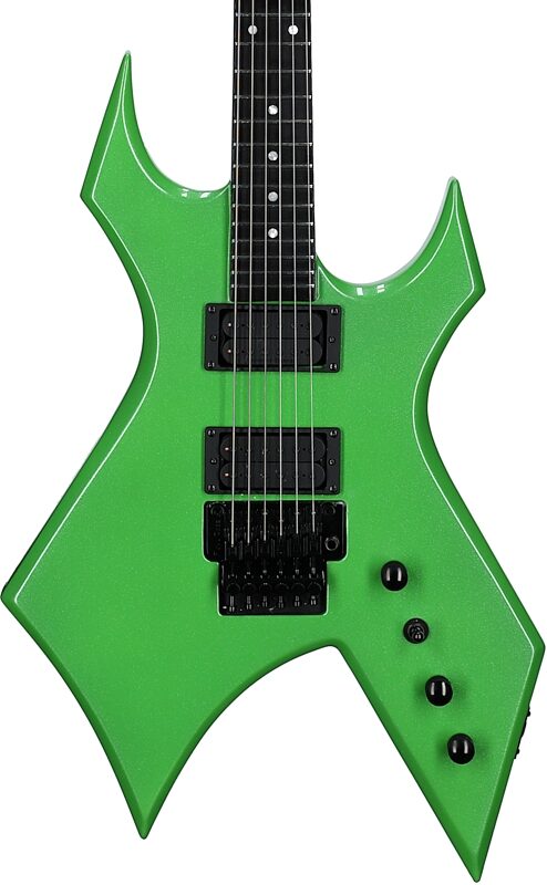 open zoom image for B.C. Rich Warlock Legacy Floyd Rose Electric Guitar, Green Pearl, Open Box (Good), Body Straight Front