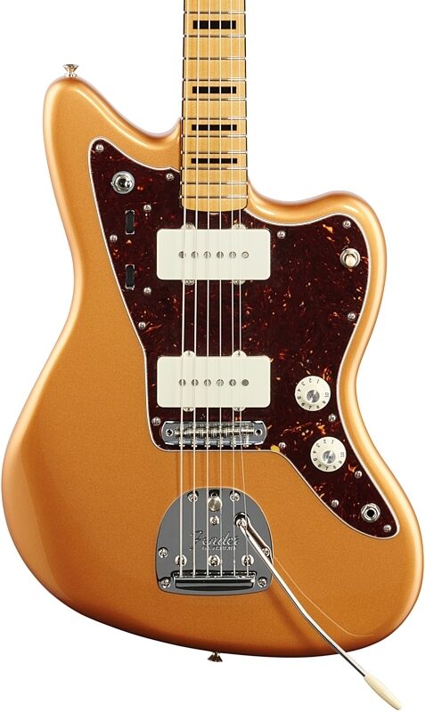 open zoom image for Fender Troy Van Leeuwen Jazzmaster Electric Guitar, with Maple Fingerboard (with Case), Copper Age, Body Straight Front