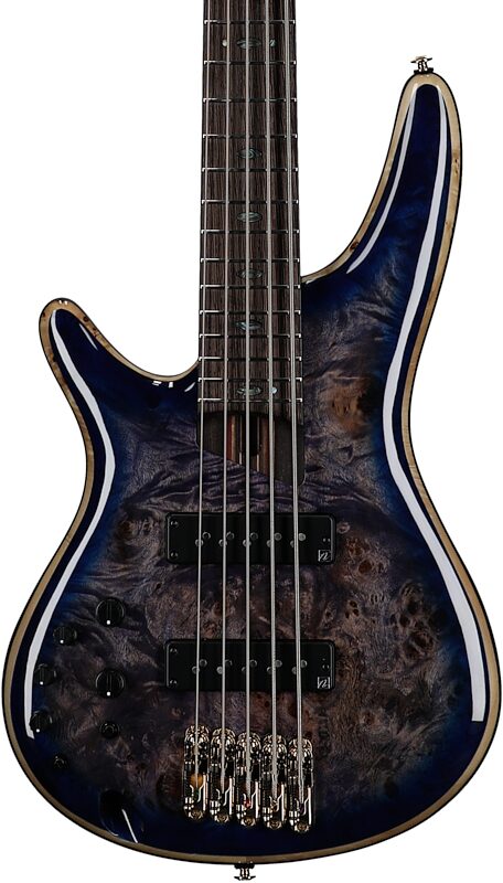 open zoom image for Ibanez SR2605L Premium Electric Bass (with Gig Bag), Cerulean Blue Burst, Body Straight Front