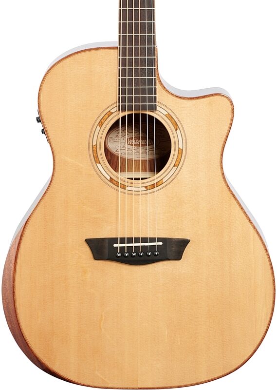 open zoom image for Washburn WCG20SCE O Comfort 20 Grand Auditorium Acoustic-Electric Guitar, New, Body Straight Front